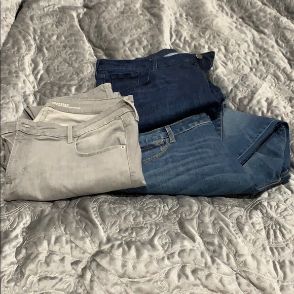 Old Navy Denim - Old Navy Rock Star Jeans 3 Pair Size 16
